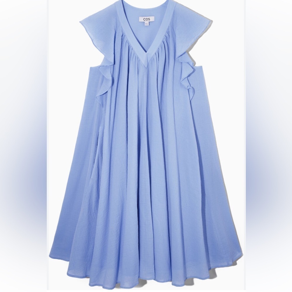 COS ruffle cap sleeve swing dress 17464 - Picture 1 of 12